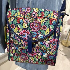 Amy Butler for Kalencom Broadway Crossover Bag Organic Cotton Floral Purse NWT